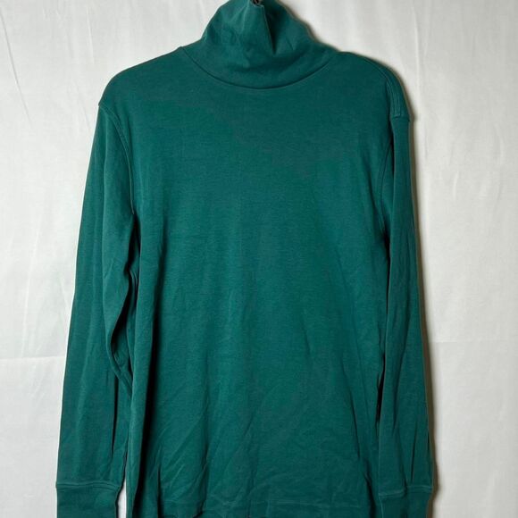 Men’s Lands' End Supima Cotton Turtleneck Shirt (Size M 38-40) - Picture 1 of 5